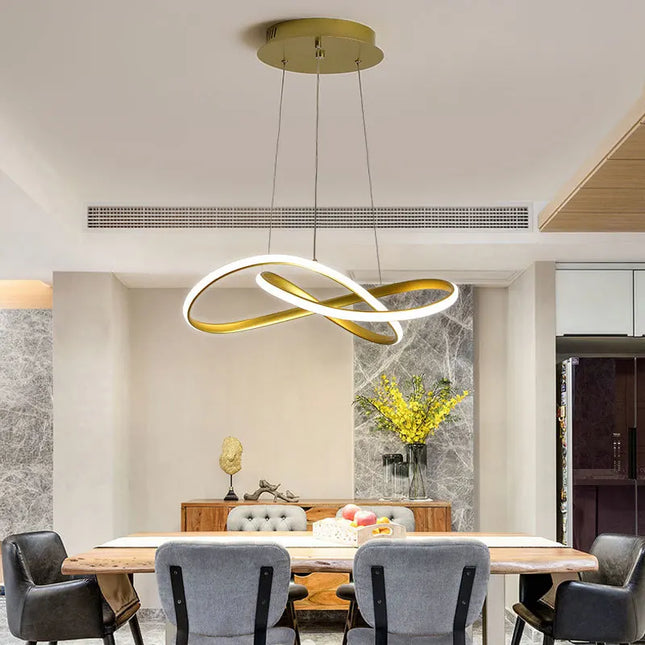 Suspension nordique moderne en aluminium pour salle à manger et hôtel