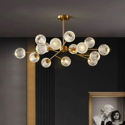 Suspension lustre moderne milieu du siècle noir et or pour salle à manger et cuisine