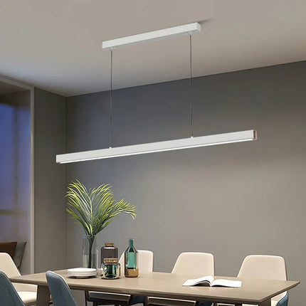 Suspension LED moderne en aluminium pour salon et bureau, lumière réglable