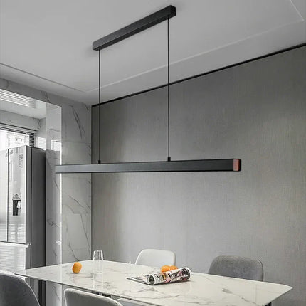Suspension LED moderne en aluminium pour salon et bureau, lumière réglable