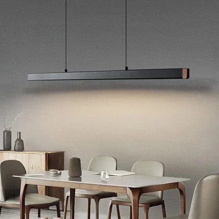 Suspension LED moderne en aluminium pour salon et bureau, lumière réglable