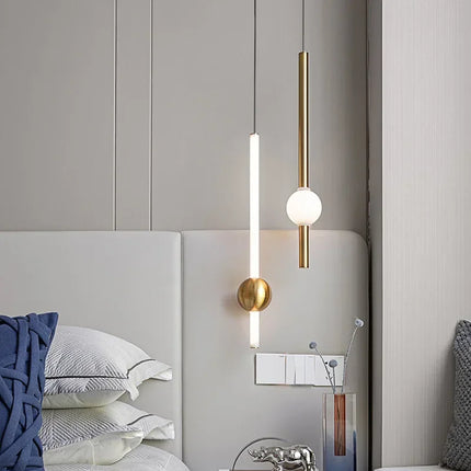 Suspension LED moderne en métal pour salon et cuisine, éclairage chaleureux