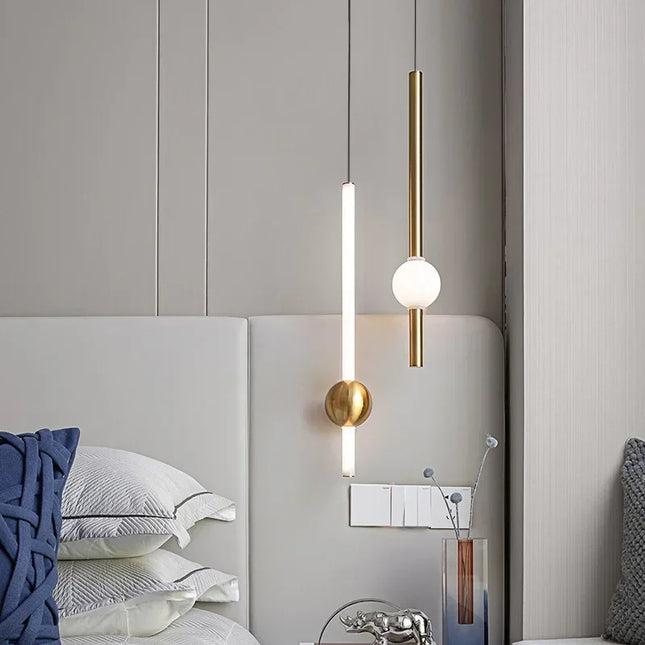 Suspension LED moderne en métal pour salon et cuisine, éclairage chaleureux