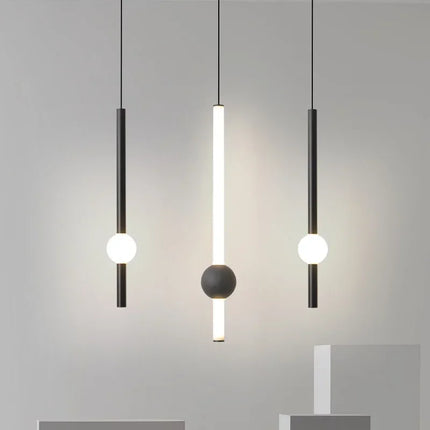 Suspension LED moderne en métal pour salon et cuisine, éclairage chaleureux
