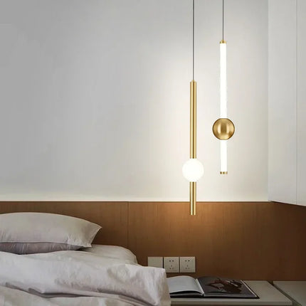 Suspension LED moderne en métal pour salon et cuisine, éclairage chaleureux