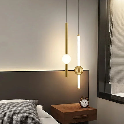 Suspension LED moderne en métal pour salon et cuisine, éclairage chaleureux