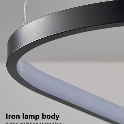 Suspension lustre nordique triangulaire en métal, lumière chaude pour salon et chambre