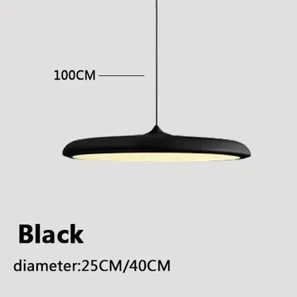Suspension LED design nordique ronde en métal pour salle à manger et cuisine