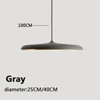Gris / Diamètre25CM / Lumière chaude 3000K