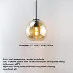 Noir-Ambre / Diamètremètremeter 15cm / Sans blub