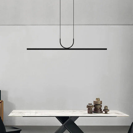 Suspension moderne nordique en aluminium LED pour salle à manger et bar
