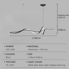 Noir-L140cm / Lumière Froide