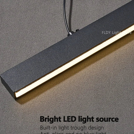 Suspension LED design moderne en métal avec fonction mémoire, lumière chaude pour bar et cuisine