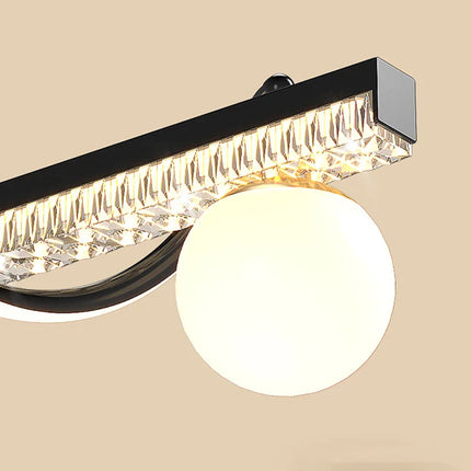 Suspension LED moderne en ferronnerie et acrylique, lumière chaude réglable pour salon et salle à manger