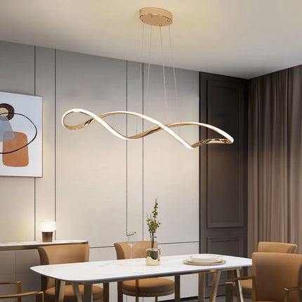 Suspension LED Moderne à Intensité Variable avec Télécommande – Hauteur Réglable 92 cm, Éclairage Îlot et Salle à Manger
