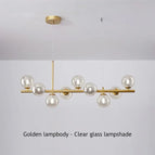 Or Transparent ball / 7 Tête(s)(L65xH24cm) / Lumière Froide 6000K