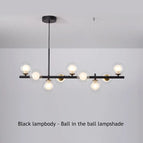 Noir Ball in ball / 7 Tête(s)(L65xH24cm) / Lumière Froide 6000K