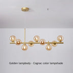 Or Ambre ball / 7 Tête(s)(L65xH24cm) / Lumière Froide 6000K