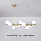 Or Blanc Lait / 7 Tête(s)(L65xH24cm) / Lumière Froide 6000K
