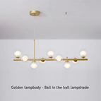 Or Ball in ball / 7 Tête(s)(L65xH24cm) / Lumière chaude 3000K