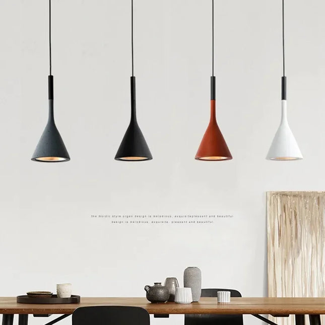 Suspension LED moderne multicolore E27 pour cuisine et salle à manger