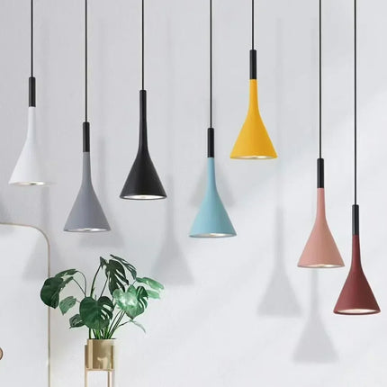 Suspension LED moderne multicolore E27 pour cuisine et salle à manger