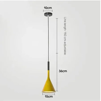 Suspension LED moderne multicolore E27 pour cuisine et salle à manger