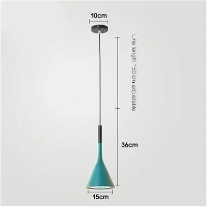 Suspension LED moderne multicolore E27 pour cuisine et salle à manger