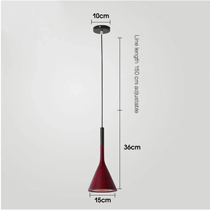Suspension LED moderne multicolore E27 pour cuisine et salle à manger
