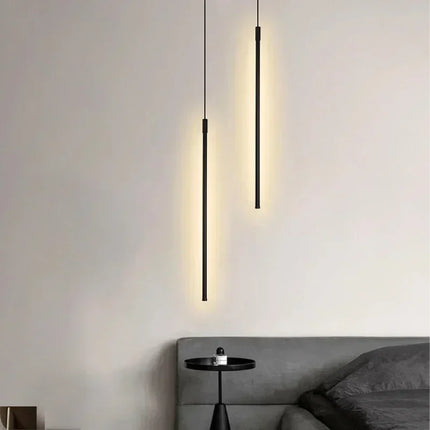 Suspension LED moderne en aluminium pour salon et chambre, lumière chaleureuse