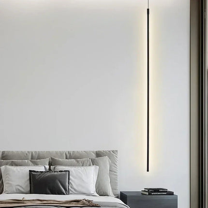 Suspension LED moderne en aluminium pour salon et chambre, lumière chaleureuse