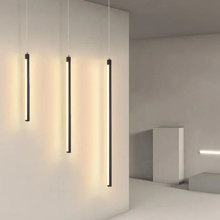 Suspension LED moderne en aluminium pour salon et chambre, lumière chaleureuse