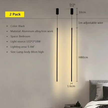 Suspension LED moderne en aluminium pour salon et chambre, lumière chaleureuse
