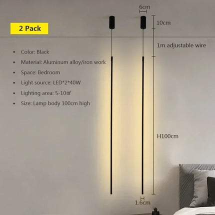 Suspension LED moderne en aluminium pour salon et chambre, lumière chaleureuse