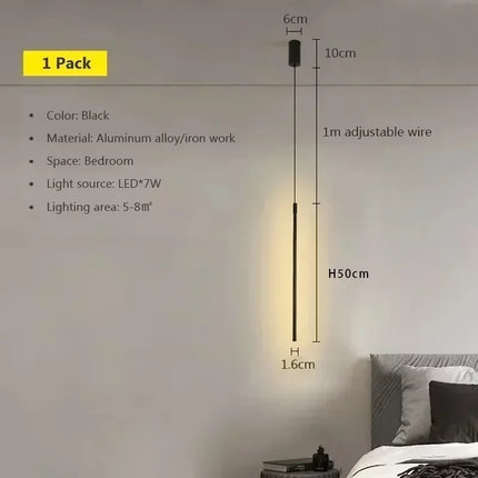Suspension LED moderne en aluminium pour salon et chambre, lumière chaleureuse