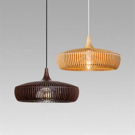 Suspension Clava Dine en bois design vintage pour intérieur cosy