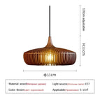 Noyer Couleur D55cm / sans ampoule