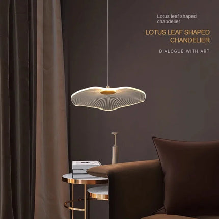 Suspension moderne en acrylique feuille de Lotus LED pour salon et chambre