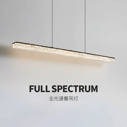 Suspension LED moderne en résine dorée pour salon et salle à manger