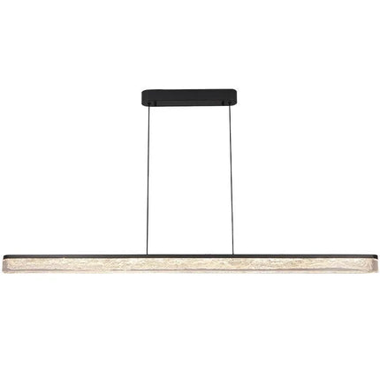 Suspension LED moderne en résine dorée pour salon et salle à manger