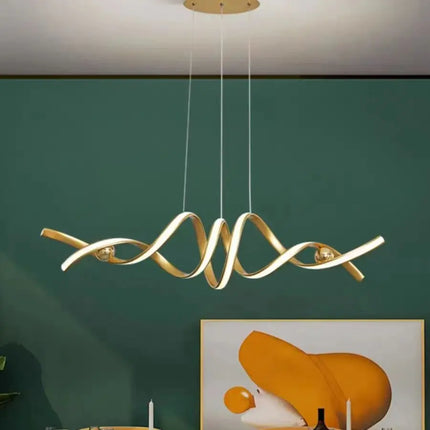 Suspension LED design moderne en aluminium avec lumière chaude dimmable