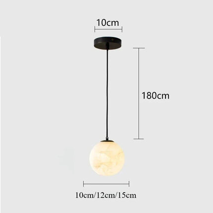 Suspension en cuivre massif et marbre espagnol, design luxe moderne