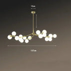 Or 18Lumières / 30CM Hauteur de suspension / Lumière chaude|Nouveauté