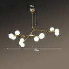 Or 12Lumières / 45CM Hauteur de suspension / Lumière chaude|Nouveauté
