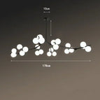 Noir 24Lumières / 45CM Hauteur de suspension / Lumière Naturellle|Nouveauté