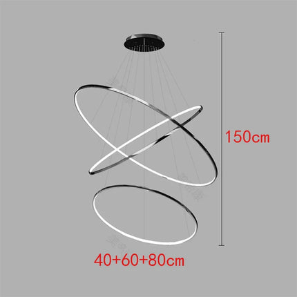 Suspension nordique en alliage et acrylique, lumière chaude modulable pour salon et salle à manger