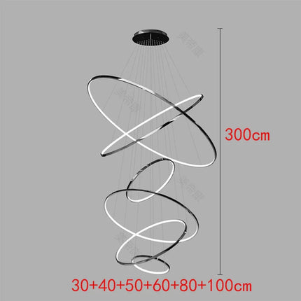 Suspension nordique en alliage et acrylique, lumière chaude modulable pour salon et salle à manger