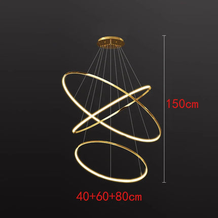 Suspension nordique en alliage et acrylique, lumière chaude modulable pour salon et salle à manger