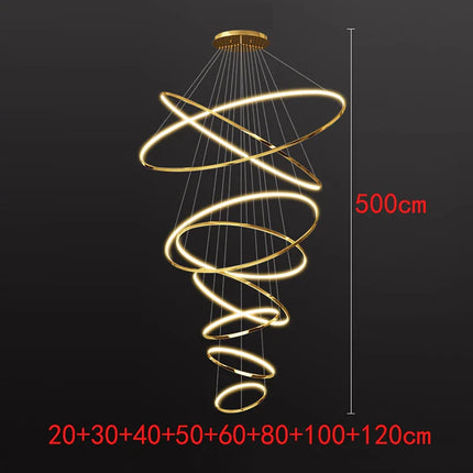 Suspension nordique en alliage et acrylique, lumière chaude modulable pour salon et salle à manger