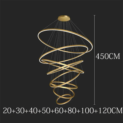 Suspension nordique en ferronnerie et acrylique, lumière chaude modulable pour salon et salle à manger